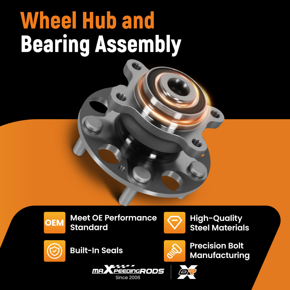 Rear Wheel Bearing Hub Assembly compatible for HONDA CIVIC 06-11 42200SNAA51 5 Bolt