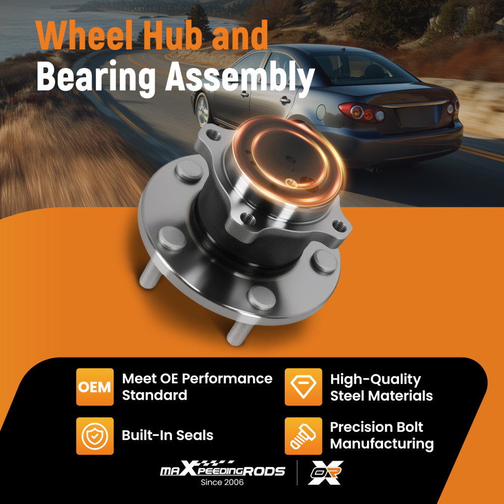 Rear Wheel HubBearing Assembly for Mazda3 2009-2013 512347 WA512347 ABS