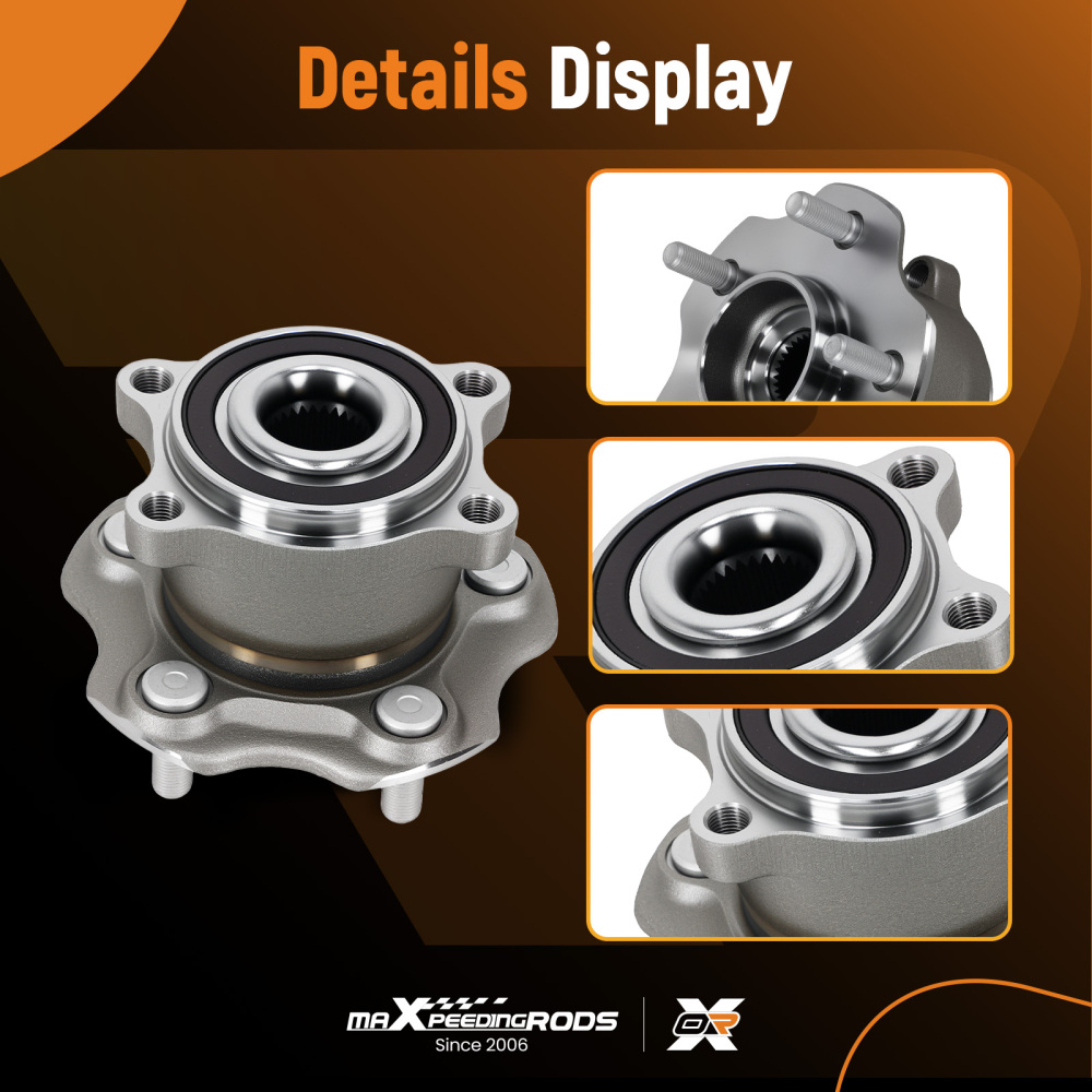 Rear 5 Lug Wheel HubBearing Assembly compatible for Infiniti QX60 AWD BR930868