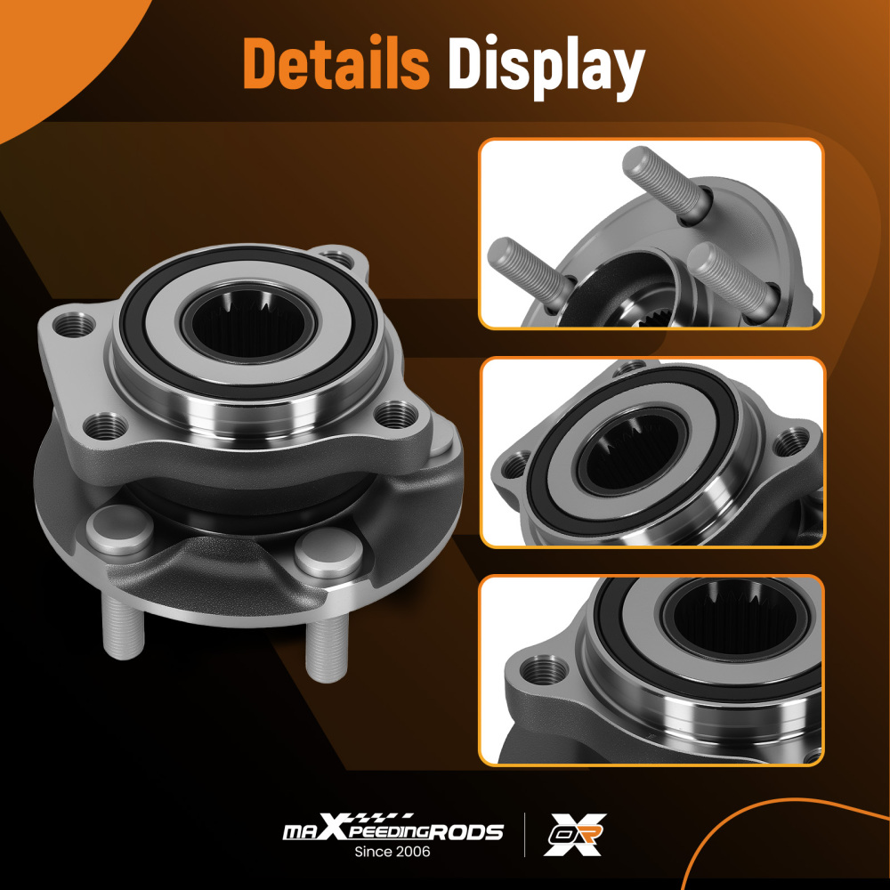 5 Bolt Front Wheel Hub Unit compatible for Subaru Legacy Outback 05-14 28373AG00B ABS