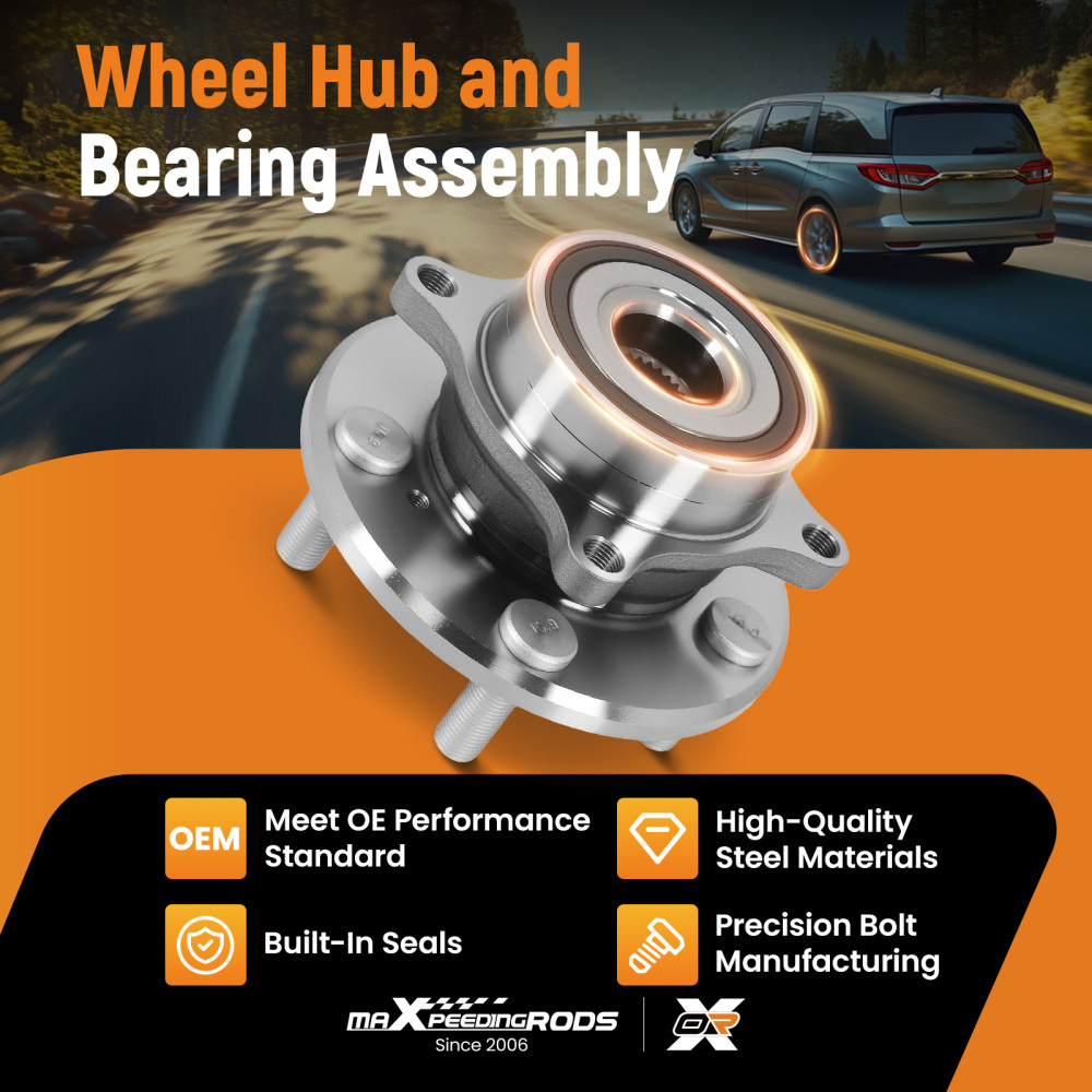 Front Wheel Hub Bearing Assembly compatible for Honda Odyssey 2011-2017 WA513293 compatible for FWD