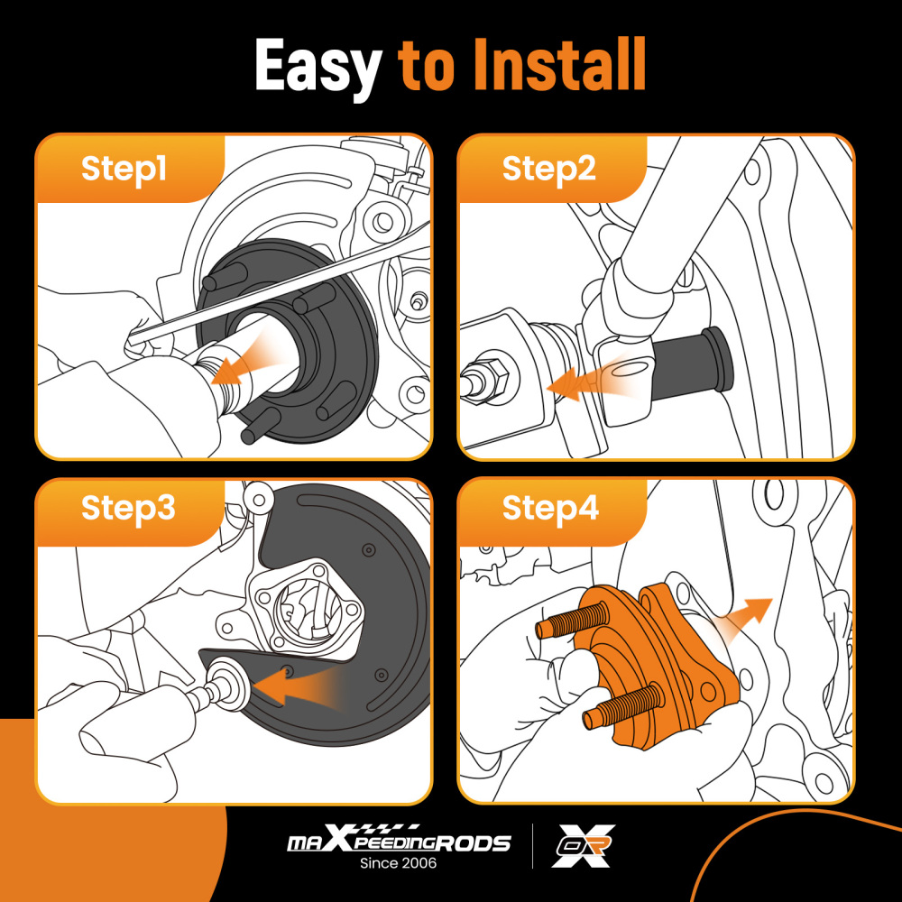 5 Bolt Front Left Right Wheel Hub compatible for Nissan Altima Murano 2009-2019 HA590252