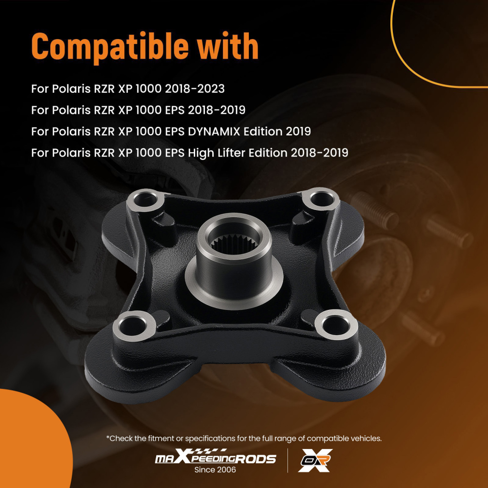 Front Rear Wheel Hub compatible for Polaris RZR XP/XP4 Turbo 2018-2021 5141353-067