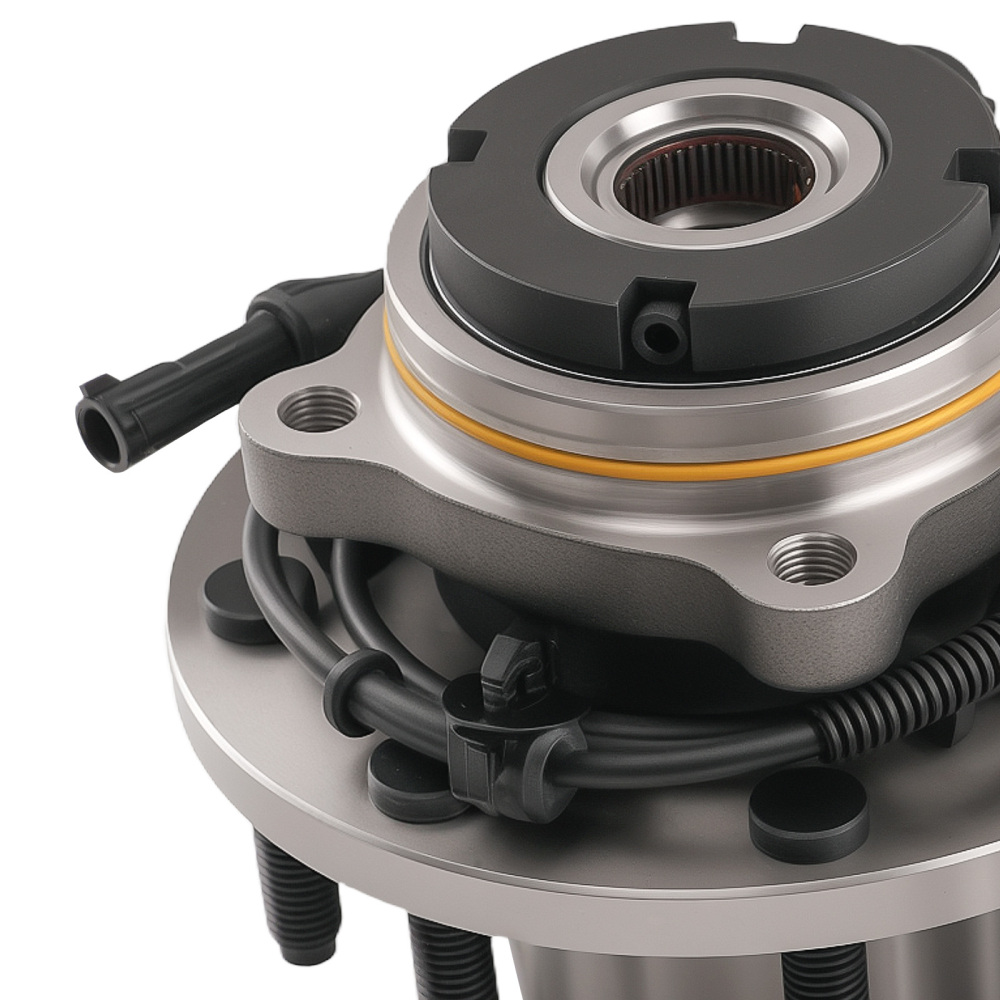 Front Wheel Bearing Hub compatible for Ford F-250 F-350 Super Duty SRW 4x4 1999-2004