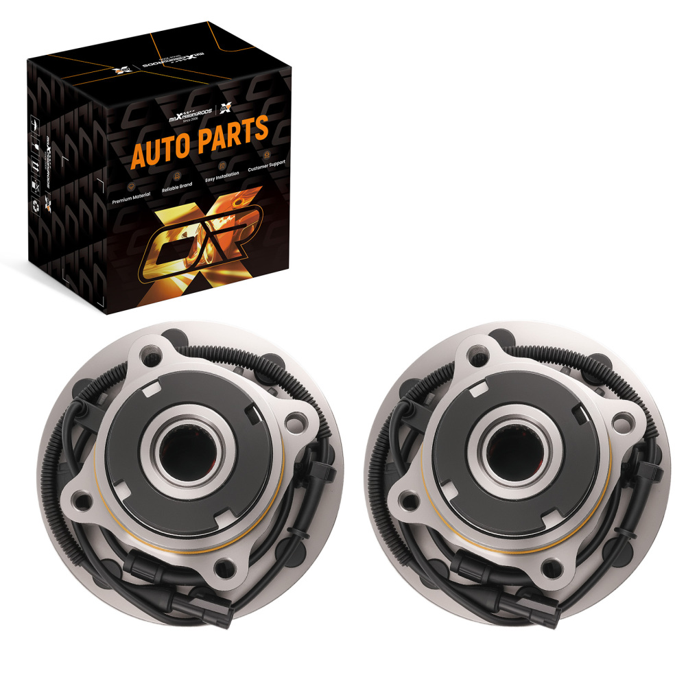 Front Wheel Bearing Hub compatible for Ford F-250 F-350 Super Duty SRW 4x4 1999-2004