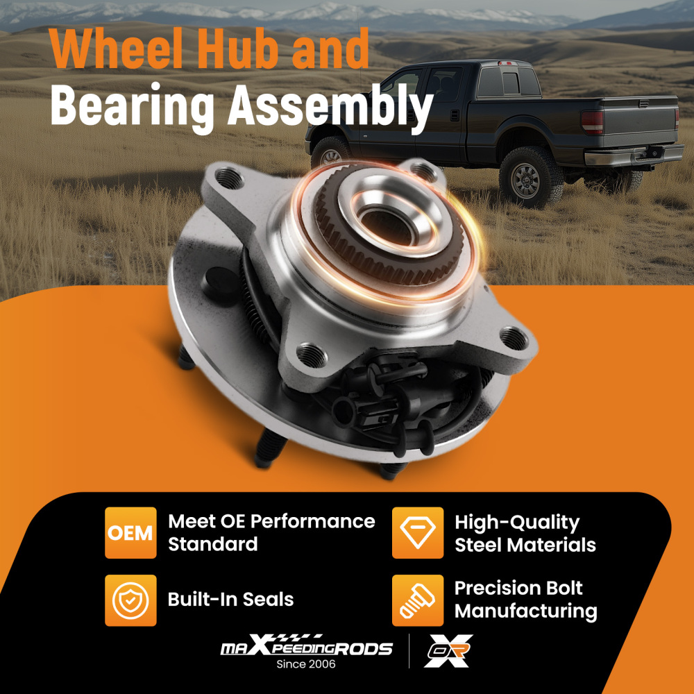 Front Wheel Hub compatible for Ford F-150 compatible for Lincoln Mark LT 4WD 2006-2008 7L342B663AB