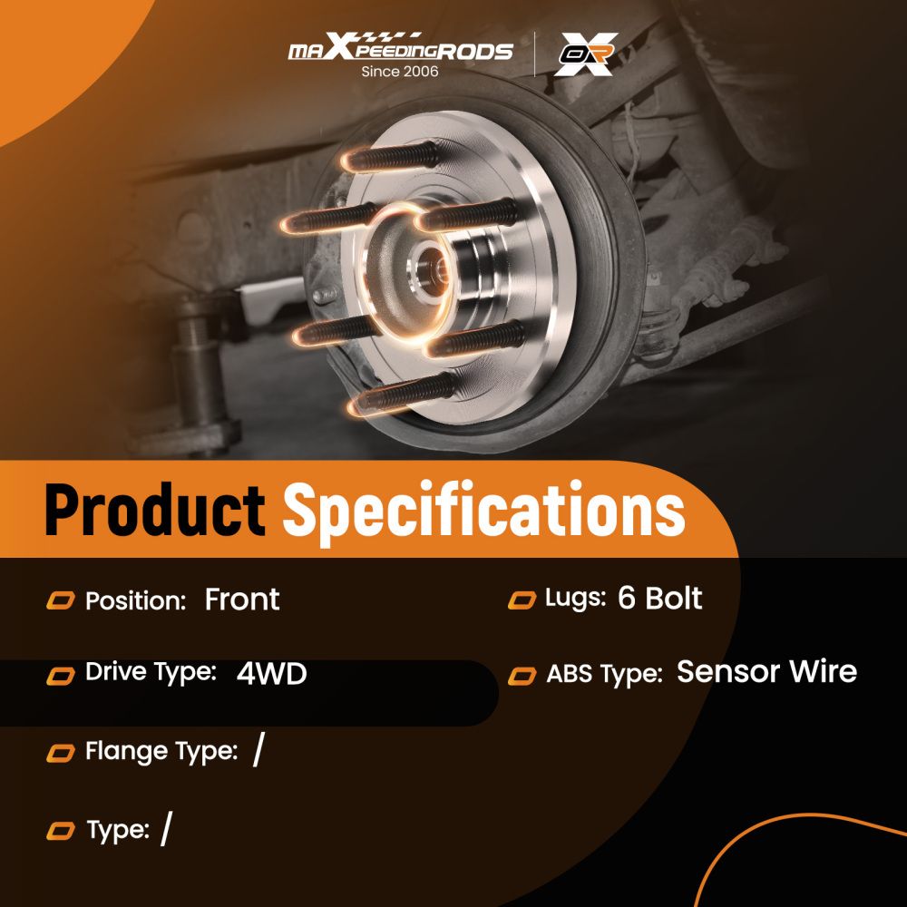 515142 Front Wheel Hub Assembly compatible for Ford F-150 Expedition 4WD 2011-2014 with ABS