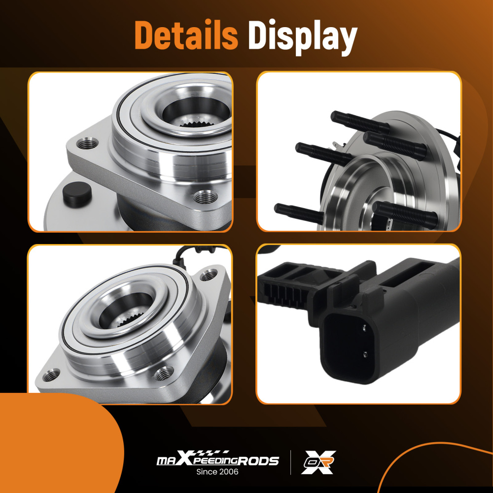 8 Lug Front Wheel Hub Assembly compatible for Silverado/Sierra 2500HD 3500HD 11-19 BR930824