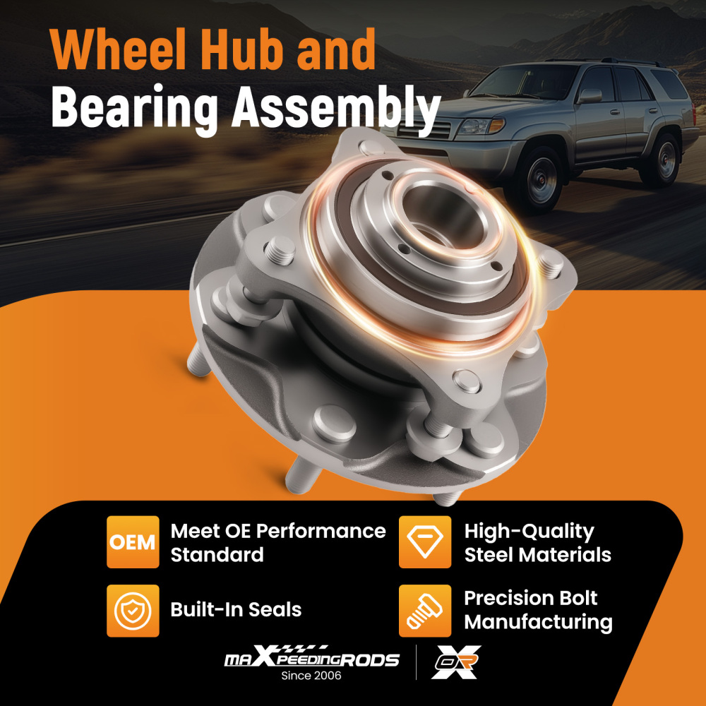 Front Wheel Bearing Assembly compatible for Toyota FJ Cruiser 2007-2009 90119A0167