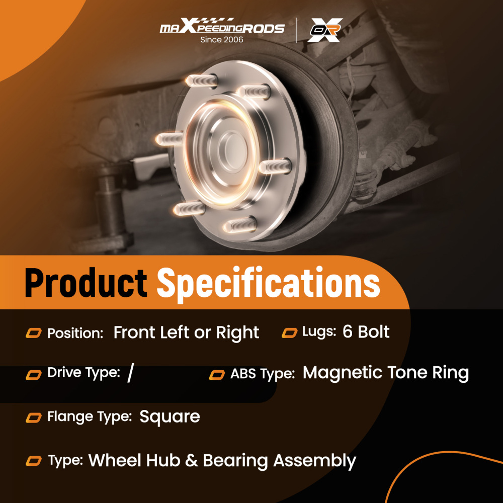 Front Wheel Bearing Assembly compatible for Toyota FJ Cruiser 2007-2009 90119A0167
