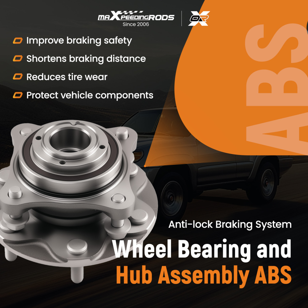 Front Wheel Bearing Assembly compatible for Toyota FJ Cruiser 2007-2009 90119A0167