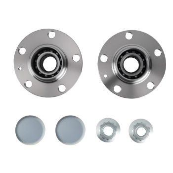 2x compatible for Seat Cordoba Ibiza compatible for VW Fox 5Z1, 5Z3 Polo 9N 6R Rear Wheel Bearing Hub Kit