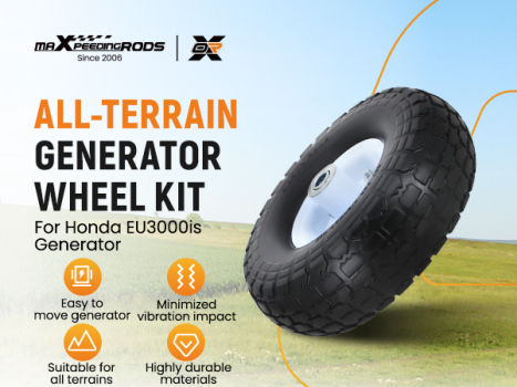 4x Wheel Kit compatible for Honda Generator EU3000is Direct Replacement 06423-ZS9-020AH