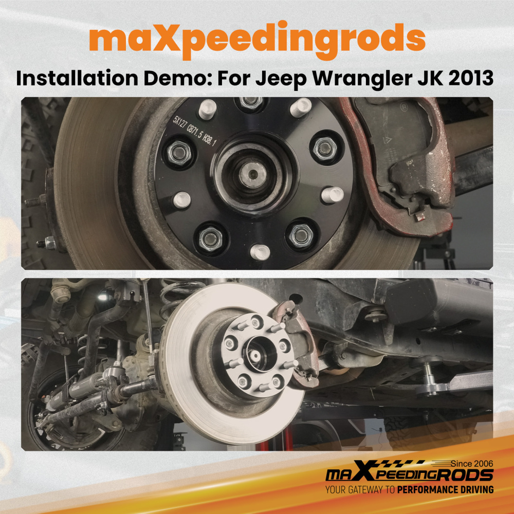 1.5 Inch 5x127 Wheel Spacers compatible for Jeep Wrangler Commander XK Grand Cherokee