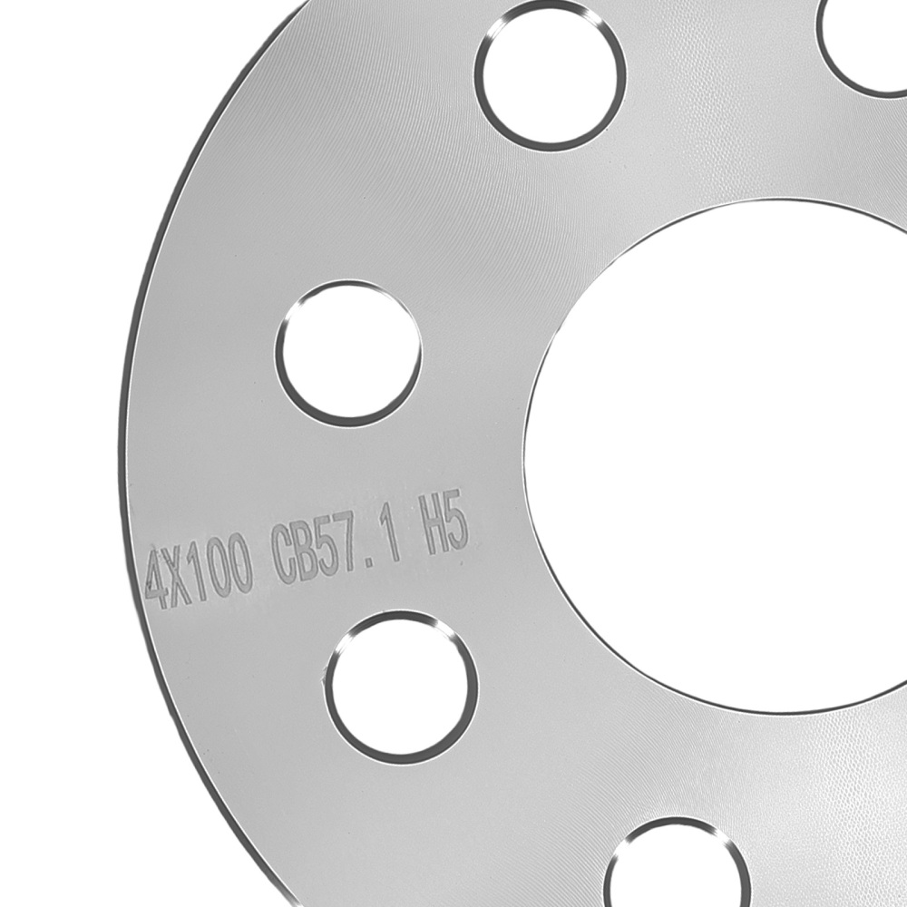 Coppia Distanziali 5mm Alluminio compatibile per Volkswagen 4x100 CB57.1 M12x1.5x32