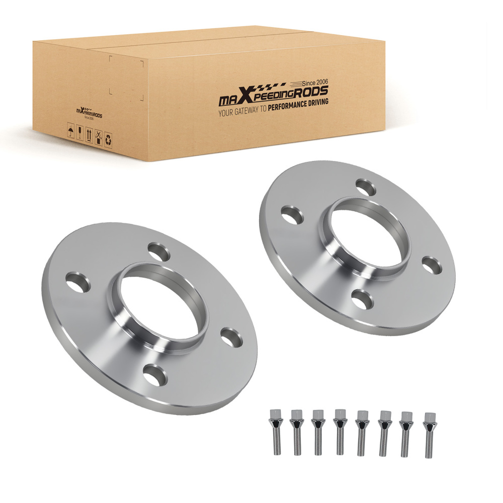 2pz Distanziali 10mm compatibile per Peugeot 4x108 CB 65.1 M12x1.25x42mm Lega Alluminio