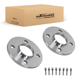 2pz Distanziali 10mm compatibile per Peugeot 4x108 CB 65.1 M12x1.25x42mm Lega Alluminio