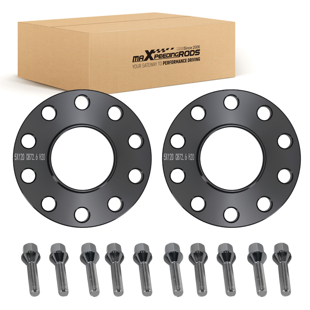 2 Distanziali ruota 20mm + Bulloni M12x1.5 compatibile per BMW 5 E34 5x120 1987-1996