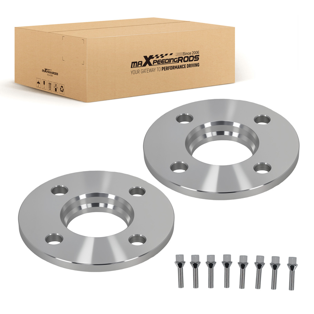 2x Distanziali 15mm Alluminio compatibile per Peugeot 4x108 M12x1.25 Hub Centric 65.1