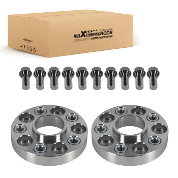 2 Distanziali 25mm 5x112 compatibile per AUDI A6 4G 4G2 2011+ M14x1.5 Alu Hub 66.5mm