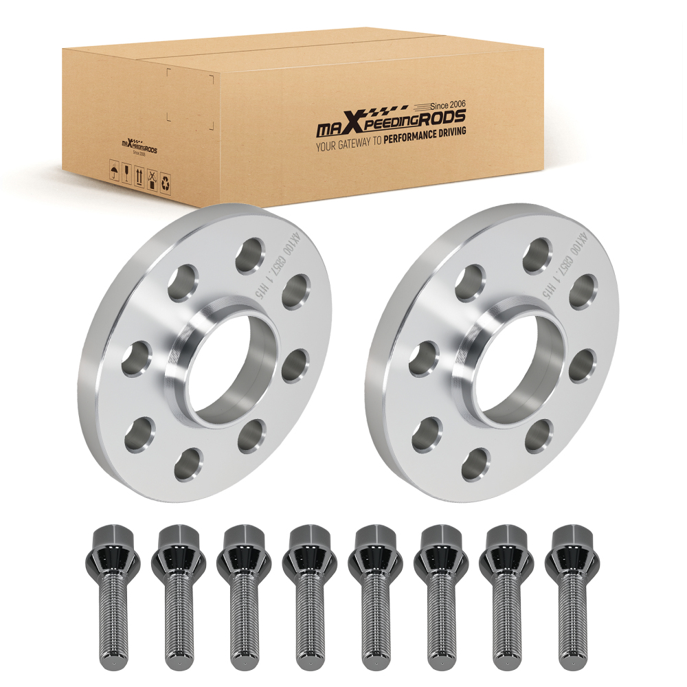 2x Distanziali 15mm compatibile per BMW E30 E21 E10 E20 Z1 4x100 M12x1.5 Hub-Centric