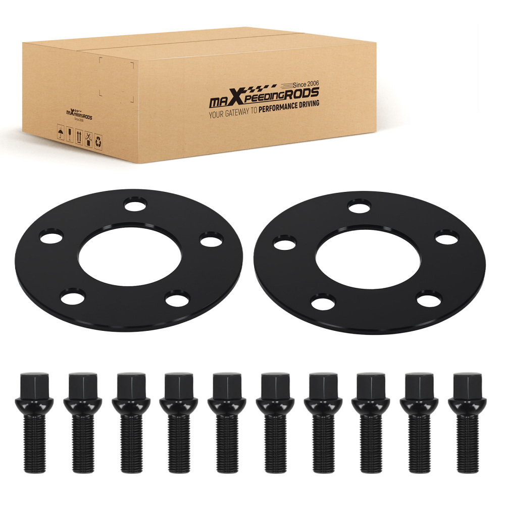 2 Pezzi Distanziali 5mm 5x112 66.6mm compatibile per Mercedes A B C E S GLA M14x1.5x33