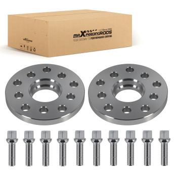 2 Distanziali 15mm compatibile per Audi A3 A4 A6 A8 5x100 5x112 Lega Alluminio 6061-T6