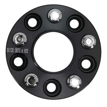 2x Distanziali 25mm 5x120 72.6mm compatibile per BMW 1/3/5 Serie M12x1.5 Lega 6061-T6