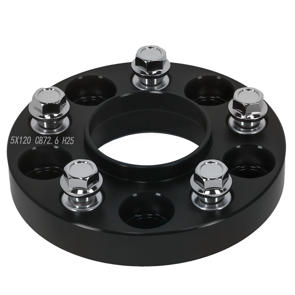 2x Distanziali 25mm 5x120 72.6mm compatibile per BMW 1/3/5 Serie M12x1.5 Lega 6061-T6