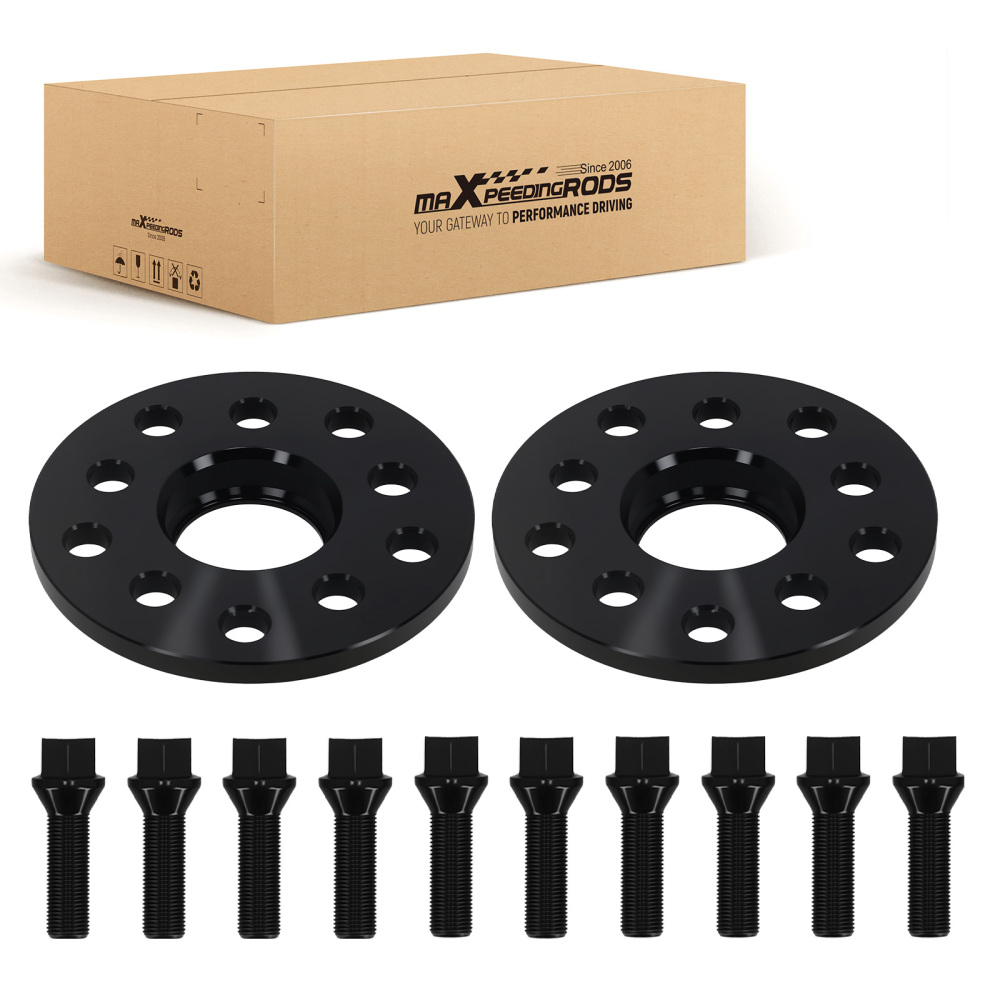 Distanziale 10mm 5x112 5x100 M14x1.5 compatibile per Audi A3 A4 A6 A8 Alluminio Hub Centric