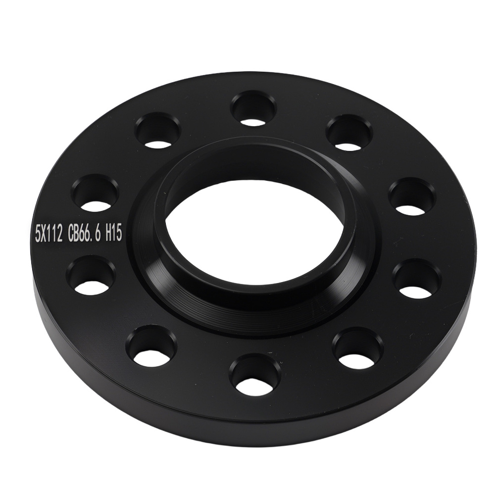15mm 20mm Alloy Wheel Spacers compatible for Audi SQ5 2014-2015 5x112mm M14x1.5 Black Set