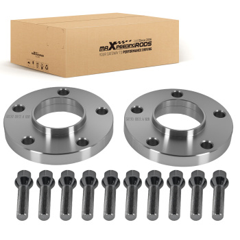 2pz Distanziali 20mm 5x120 compatibile per BMW F10 F11 F20 F21 F30 F31 72.6mm M14x1.25x47mm