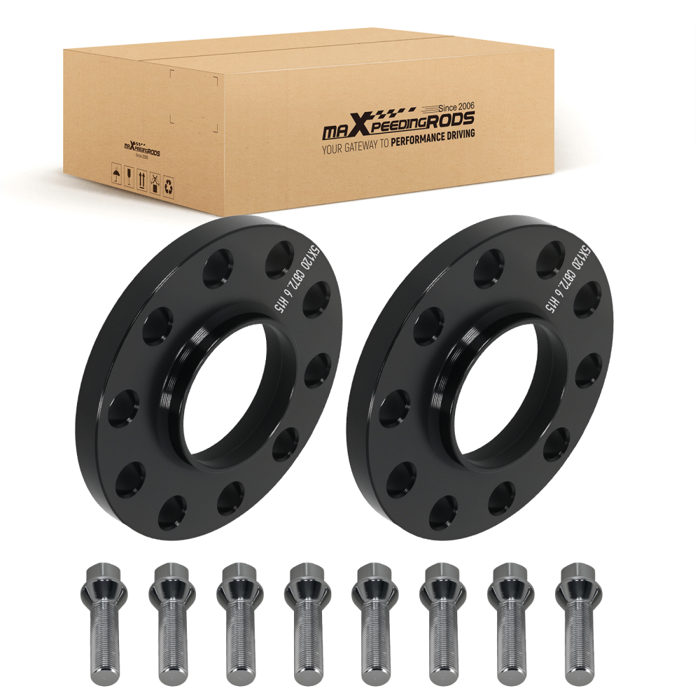 2x Distanziali 15mm Hub-Centrici M12x1.5 compatibile per BMW M3 E90/E92/E93 2007-2014