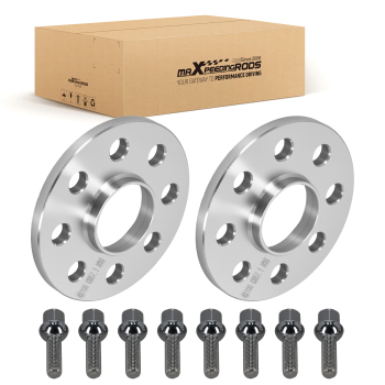 2x Distanziali 10mm 4x100 compatibile per VW Volkswagen CB 57.1mm M12x1.5 Alluminio