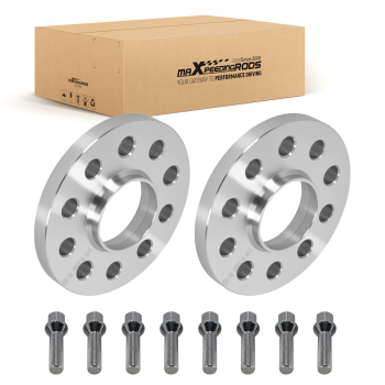 2x Distanziali 15mm 5x108 compatibile per Volvo Alluminio 6061-T6 M14x1.5 Foro 63.4