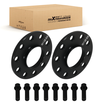 2pz Distanziali 10mm 5x120 72.6mm compatibile per BMW M3 F80 M4 F82 F83 con Bulloni M14x1.25