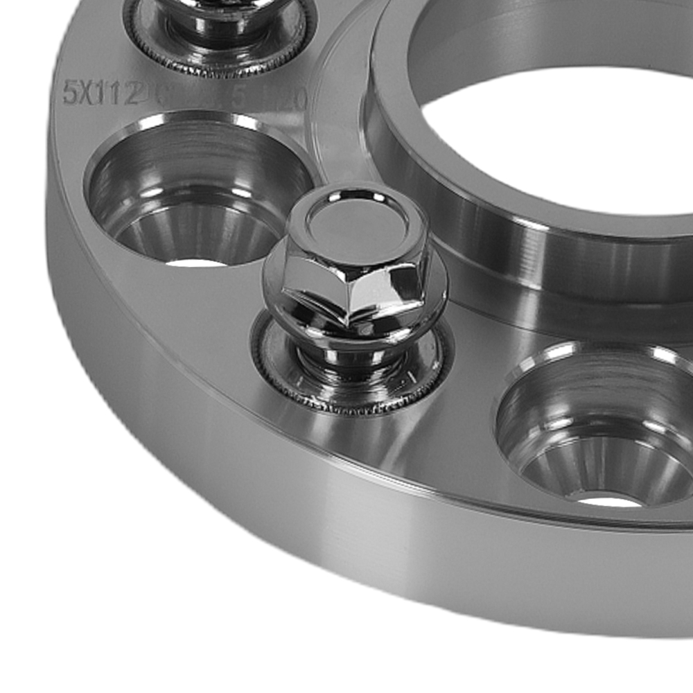 2x Distanziali 20mm 5x112 M14x1.5 compatibile per AUDI A4 Avant B8 Alluminio 66.5mm
