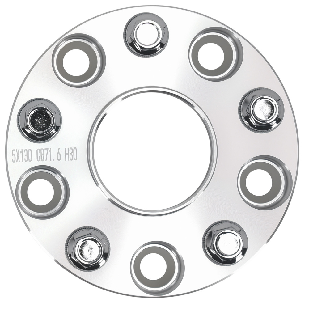 Élargisseur 30mm compatible pour Porsche 911/Boxster/Cayman PCD 5x130 Moyeu 71.6mm Aluminium