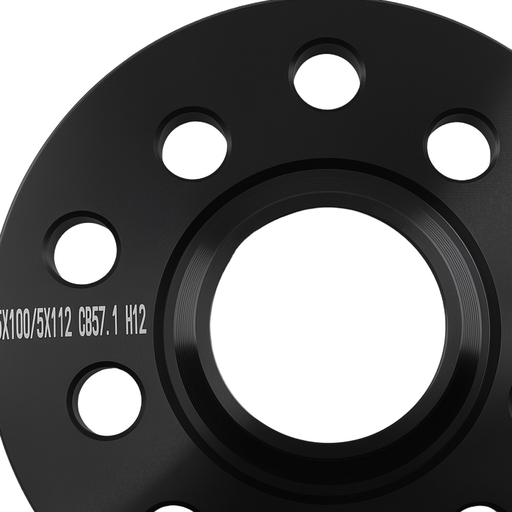 4pcs 12mm + 15mm Wheel Spacers compatible for Audi A3/TT 5x100/5x112 57.1 CB M14x1.5