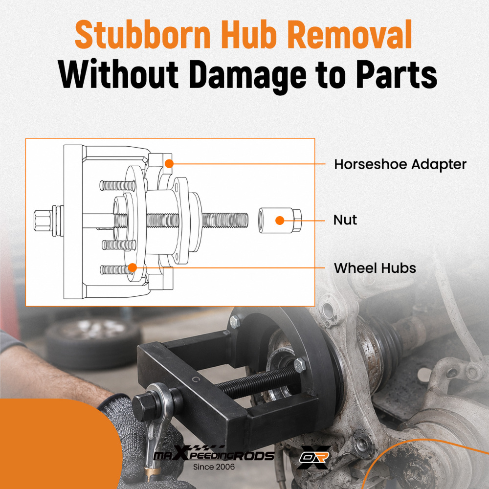 Master Wheel HubBearing Removal and Installation Tool Set C to U Sizes 21pcs