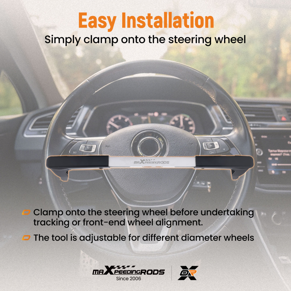 Adjustable Steering Wheel Level for Auto Alignment 270-350mm Horizontal Aid