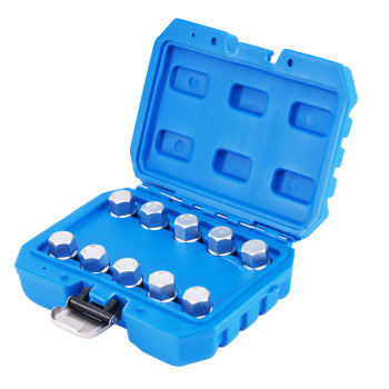 10PC Lock Wheel Nut Socket Set 13-23PT compatible for BMW Vehicles CRV 1/2in