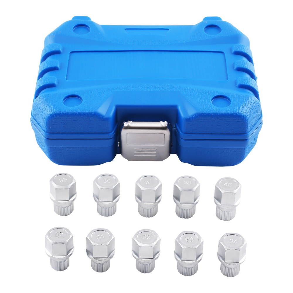 10PC Lock Wheel Nut Socket Set 13-23PT compatible for BMW Vehicles CRV 1/2in