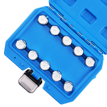 10 Piece Lock Wheel Nut Socket compatible for BMW Vehicles 2000-2023 CRV 1/2in