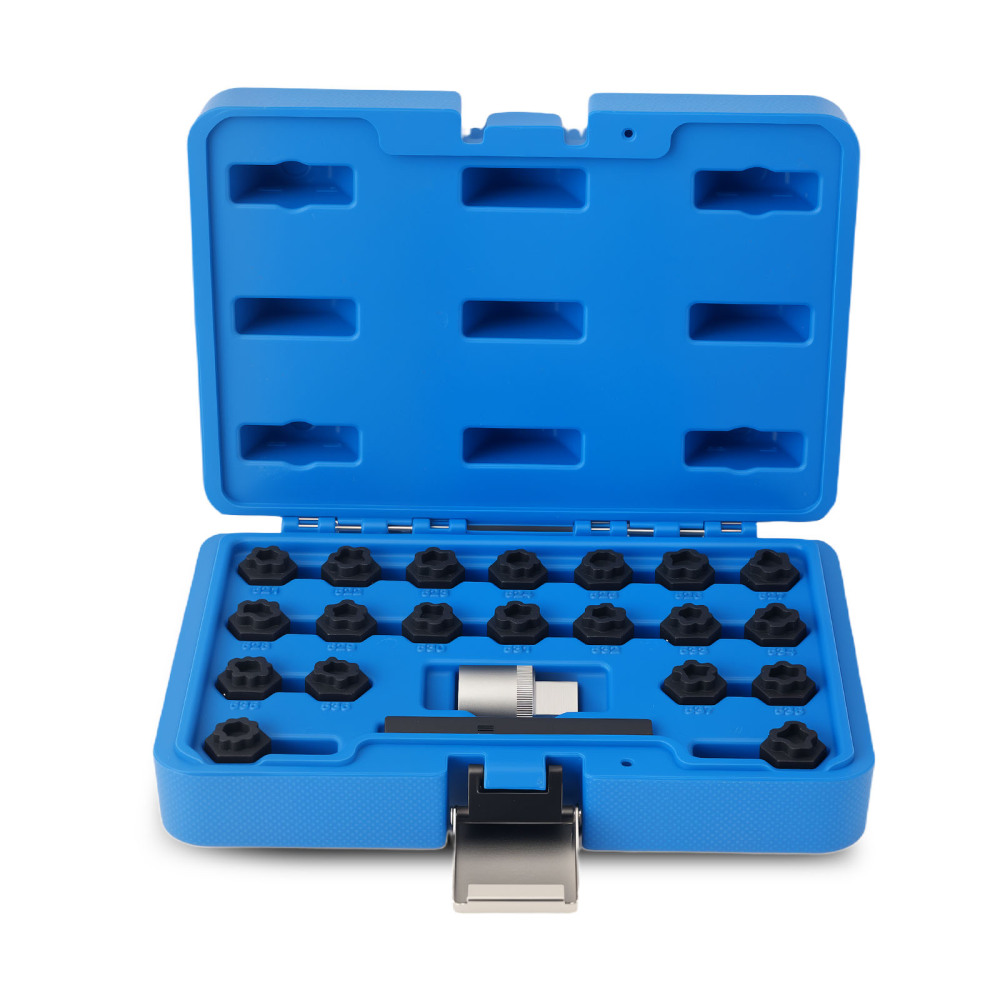22pc Anti-Theft Locking Nut Socket Set compatible for VW Beetle Tiguan Jetta Passat