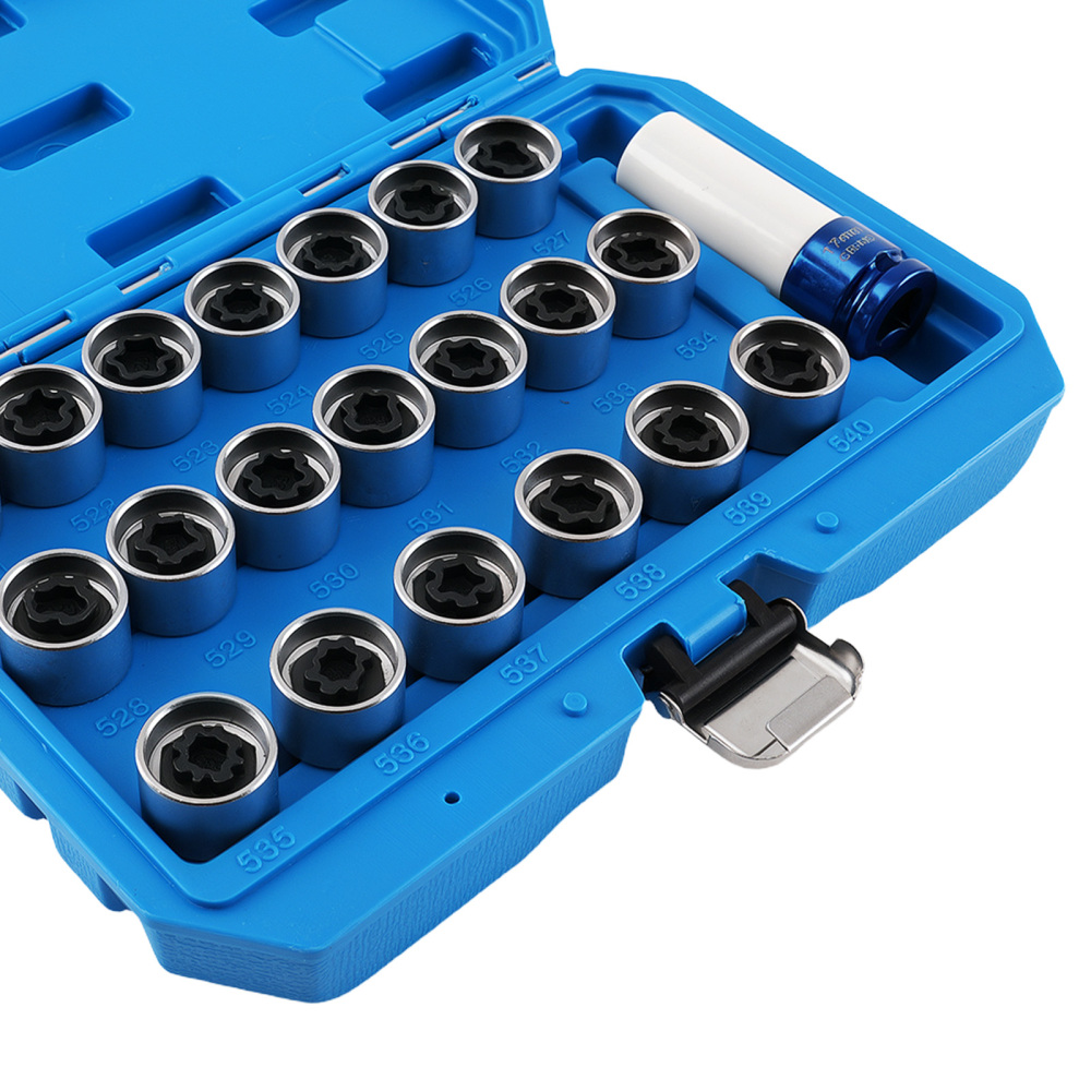 17mm Anti-Theft Key Set 20pc compatible for VW Beetle Jetta Scirocco Sharan 2006on CRV