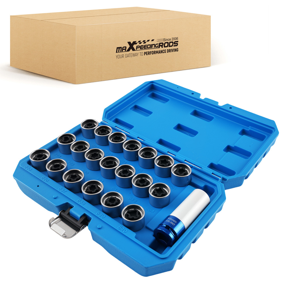 17mm Anti-Theft Key Set 20pc compatible for VW Beetle Jetta Scirocco Sharan 2006on CRV