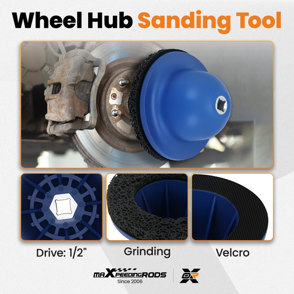 150mm Hub Cleaning Tool for 1/2 Drive Power Tools Wheel Disc Pad 1500 RPM