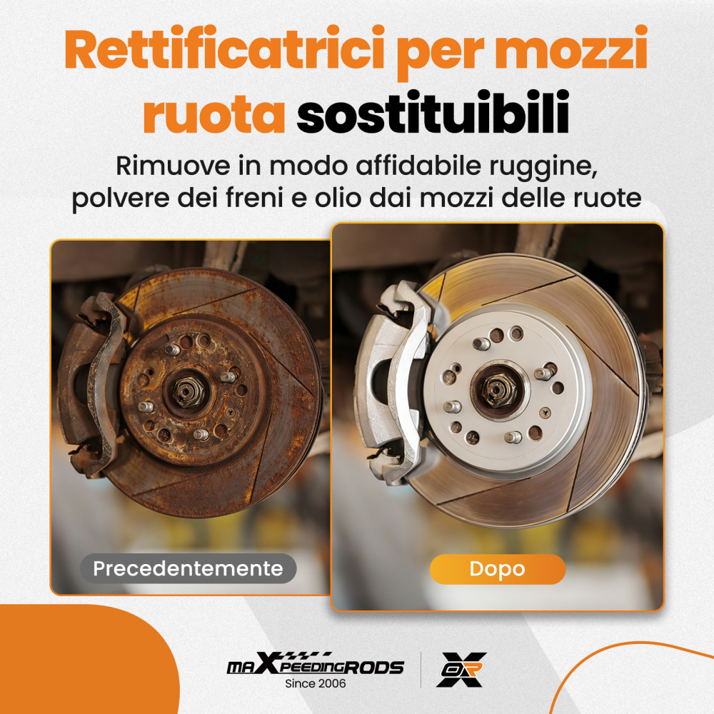 Disco Abrasivo Carburo Mozzo Ruote for Utensili 1/2 150mm Plastica SiC