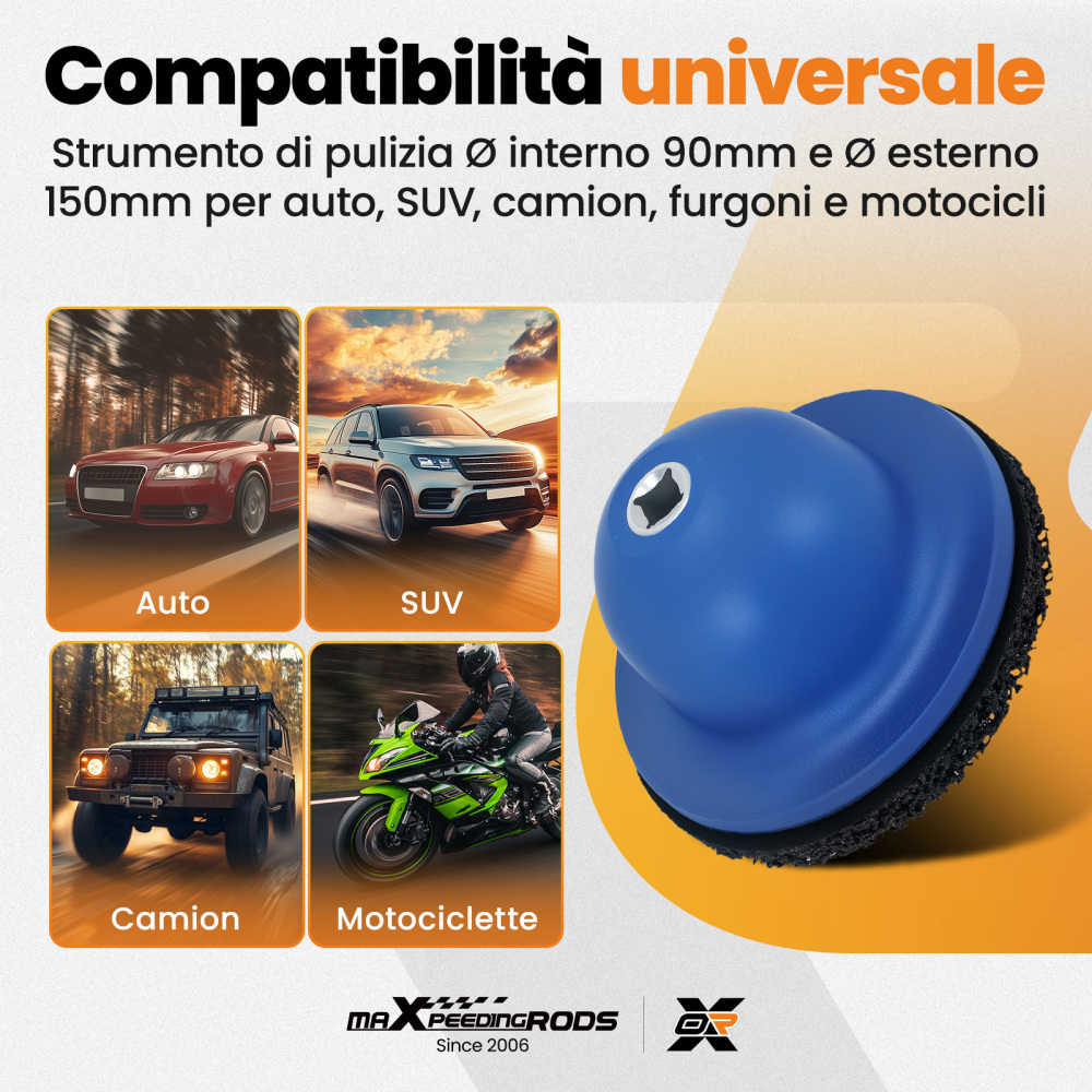 Disco Abrasivo Carburo Mozzo Ruote for Utensili 1/2 150mm Plastica SiC